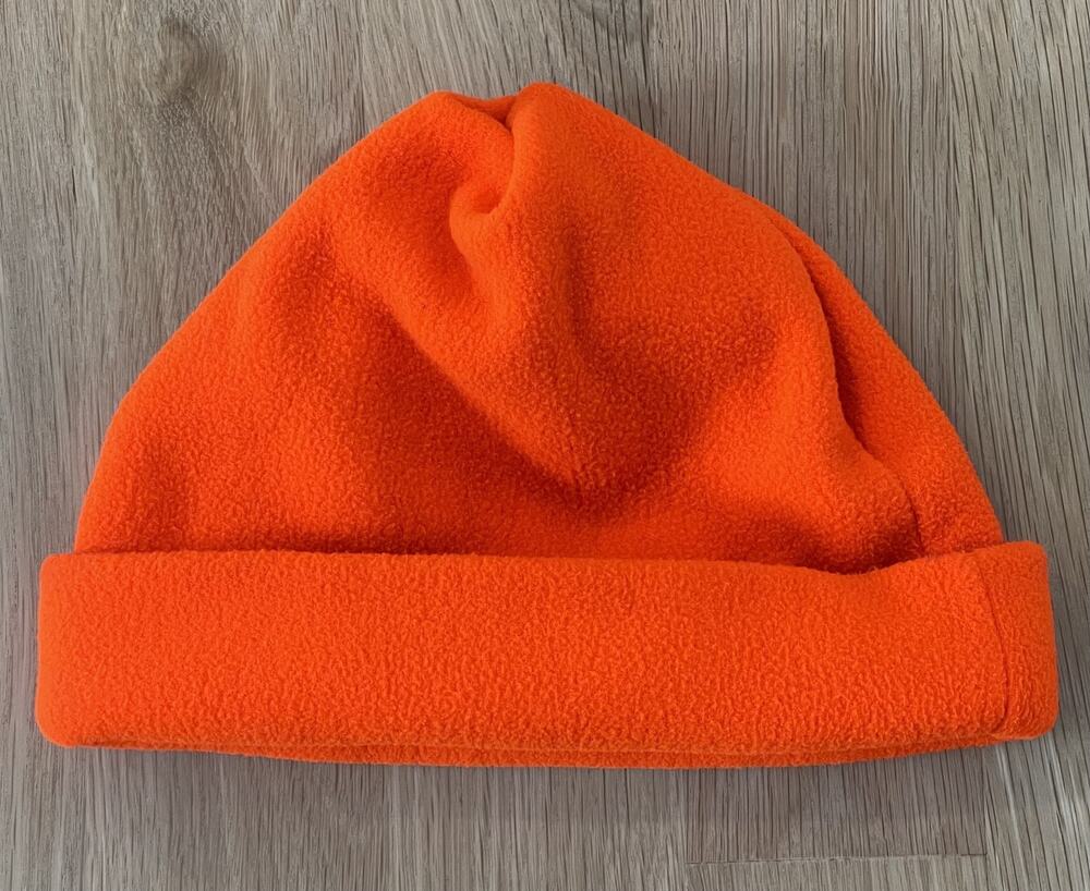 Nordic Gear Orange Fleece Beanie Hat Warm Winter Ski Cap Thermal Unisex
